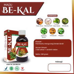Madu Herbal Kolesterol Madu BE-KAL 280gram