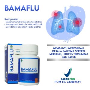 Kapsul Bamaflu 60 kpsl Obat Herbal Batuk dan Flu