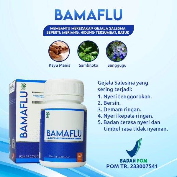 Kapsul Bamaflu 60 kpsl Obat Herbal Batuk dan Flu - Gambar 3