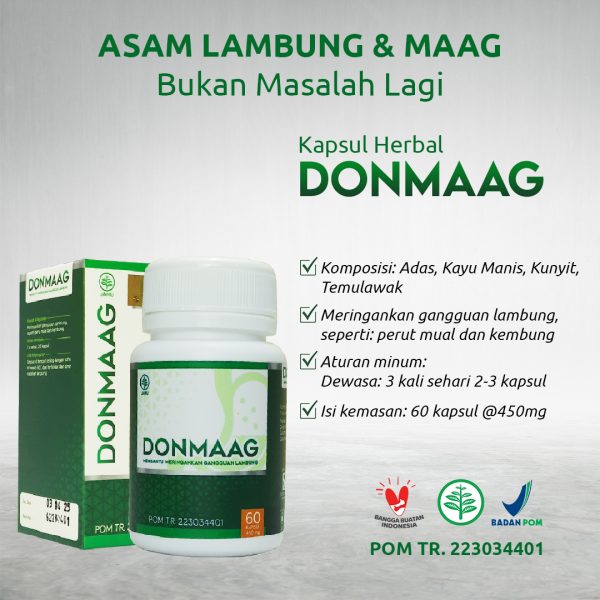 Kapsul Donmaag 60 kpsl Obat Herbal Maag - Gambar 4
