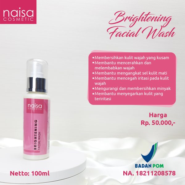 Naisa Brightening Facial Wash 100ml - Gambar 4