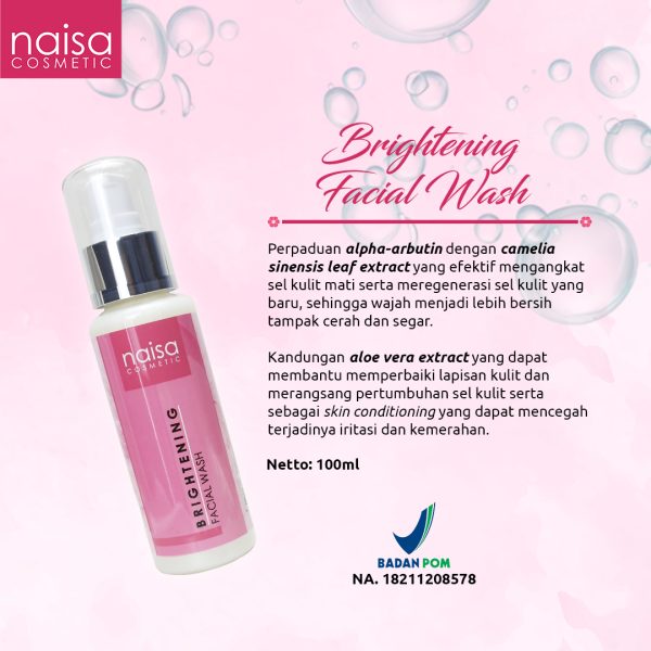Naisa Brightening Facial Wash 100ml - Gambar 2