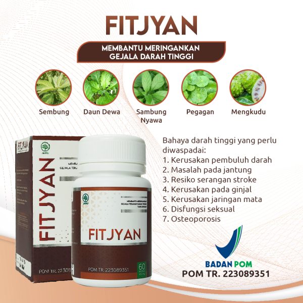 Kapsul Fitjyan 60kpsl Obat Herbal Darah Tinggi - Gambar 3