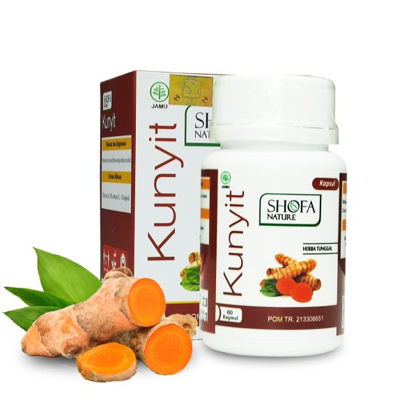 Kapsul Herbal Kunyit Shofa Nature 60 kpsl Herbal Masalah Pencernaan
