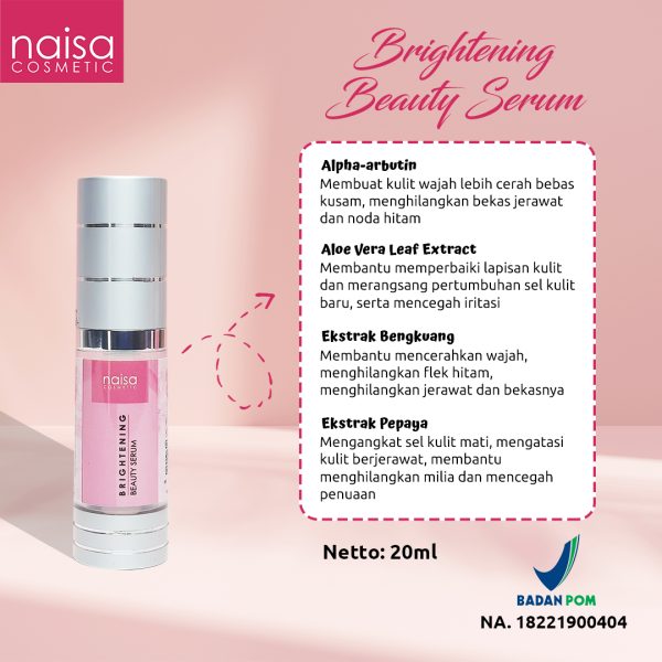 Naisa Brightening Beauty Serum 20ml - Gambar 3