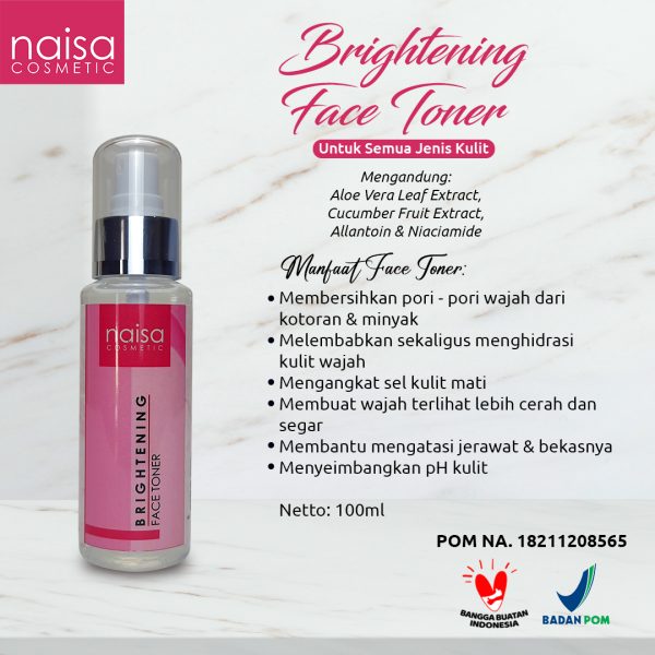Naisa Brightening Face Toner 100ml - Gambar 4