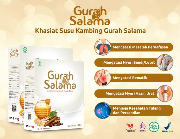 Susu Kambing Gurah Salama 1000gr Herbal Masalah Pernafasan - Gambar 3